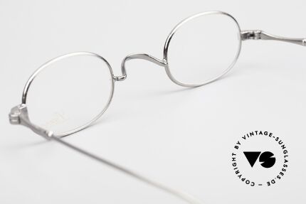 Lunor II 08 Ovale Brille AS Antik Silver, Größe: small, Passend für Herren und Damen
