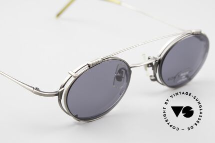 Koh Sakai KS9711 Vintage Brille Oval mit Clip, entsprechend sind Qualität & Anmutung identisch top, Passend für Herren und Damen