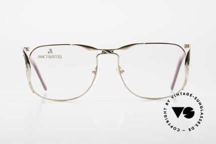 Machiavelli 6-10 Titanbrille Extravagant, ein wirklich exzentrisches Original aus den 80er Jahren, Passend für Damen