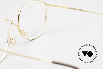 Casanova FC13 24kt Vergoldete Brille Strass, ungetragen; wie alle unsere kunstvollen 80er Modelle, Passend für Damen