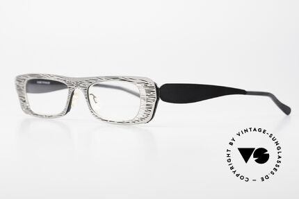 Theo Belgium Eye-Witness PJ Clip-On Front Titanbrille, in Wirklichkeit raffiniert gemacht; echte Designerbrille, Passend für Damen