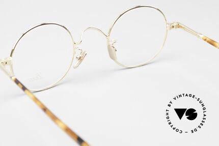 Lunor VA 110 Runde Unisexbrille Gold, ungetragen (wie alle unsere Lunor Brillenklassiker), Passend für Herren und Damen