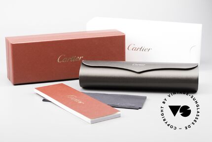 Cartier Santos De Cartier Gebürstete Platin-Legierung, die Metallfassung kann beliebig verglast werden, Passend für Herren