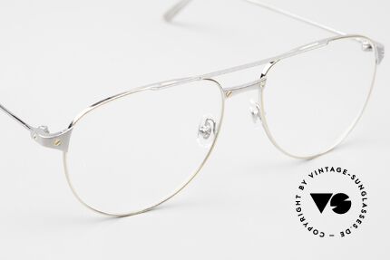 Cartier Santos De Cartier Luxusbrille Piloten Stil, TOP-Qualität; Größe 57/16 135, made in France, Passend für Herren