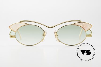 Casanova LC1 Murano Glas Sonnenbrille, tolles Zusammenspiel v. Farbe, Form & Funktionalität, Passend für Damen