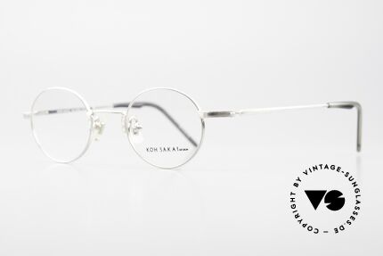 Koh Sakai KS9700 Runde Brille Titanium 90er, 1997 in Los Angeles designed & in Sabae (JP) produziert, Passend für Herren und Damen