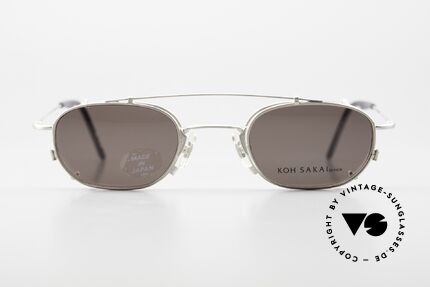 Koh Sakai KS9716 Herrenbrille Oder Damenbrille, Größe 44-21 mit praktischem Sonnen-Clip / Vorhänger, Passend für Herren und Damen