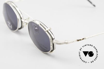 Koh Sakai KS9836 Clip On Titanium Brille 90er, aus dem gleichen Werk wie Oliver Peoples und Eyevan, Passend für Herren und Damen