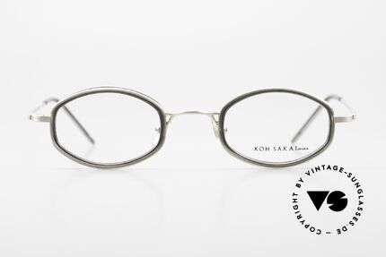Koh Sakai KS9836 Clip On Titanium Brille 90er, Größe: medium, Passend für Herren und Damen