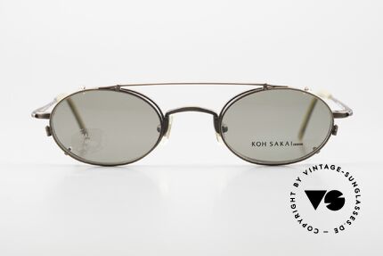 Koh Sakai KS9721 Ovale Vintage Brille Titanium, Koh Sakai, BADA und OKIO Brillen waren ein Vertrieb, Passend für Herren und Damen