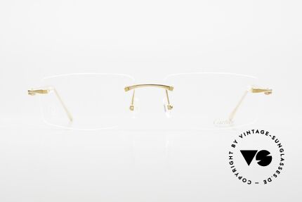 Cartier Precious Metal 18kt Echtgold Brille, teures Modell CT0070O-001 aus der Collection Privée, Passend für Herren und Damen