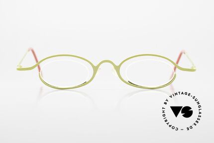Theo Belgium Resso Schöne Damenbrille Minzgrün, eine kunstvolle vintage Brille; Größe 38/20, 135, Passend für Damen