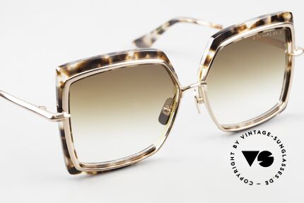 DITA Narcissus Eckige Damensonnenbrille, mit sehr edlen Verlaufsgläsern für 100 % UV Protection, Passend für Damen