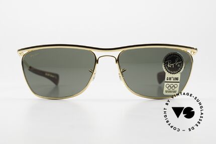 Ray Ban Olympian II Deluxe Rare 1980er Sonnenbrille, extrem solider Rahmen mit G15 Qualitätsgläsern, Passend für Herren