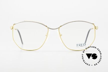 Fred Cythere - M Vintage Luxusbrille Damen, marines Design (charakteristisch Fred); Top-Qualität, Passend für Damen