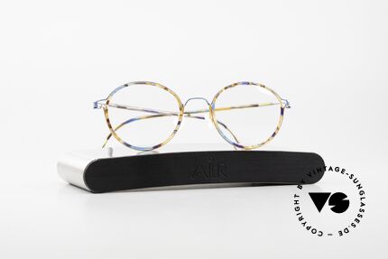 Lindberg Panto Air Titan Rim Titan Brille mit Azetat Inlay, Größe: small, Passend für Herren und Damen
