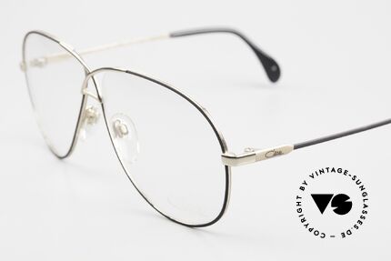 Cazal 728 80er Piloten Brille Large, edle, geschwungene Optik mit orig. DEMOgläsern, Passend für Herren