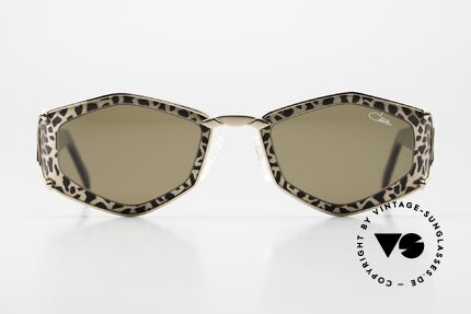Cazal 912 Damenbrille Leopardenmuster, extravagantes Design aus den späten 90er Jahren, Passend für Damen