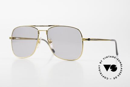 Dunhill 6038 Gold-Plated Titanium Brille 80er, 80er Dunhill Titan-Sonnenbrille mit 925 Sterling Silber, Passend für Herren