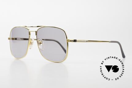 Dunhill 6038 Gold-Plated Titanium Brille 80er, Produktionskosten 1986 für dieses Modell = 120,- DM, Passend für Herren