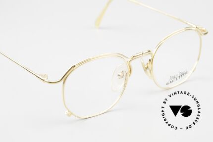 Jean Paul Gaultier 55-2171 Vergoldete Designerbrille, KEINE Retrobrille, sondern ein altes Original von 1994, Passend für Herren und Damen