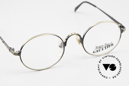 Jean Paul Gaultier 55-9672 Rare Ovale 90er JPG Fassung, KEINE RETRObrille, sondern ein 90er JPG Original!, Passend für Herren und Damen