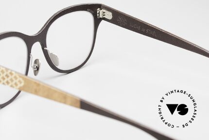 Lucas de Stael Nemus 01 Holz Leder Damenbrille, Größe: medium, Passend für Damen