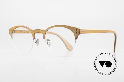Lucas de Stael Minotaure Thin 11 Lederüberzogene Unisexbrille, Luxusmodell mit Leder-Überzug (Connoisseur-Brille), Passend für Herren und Damen