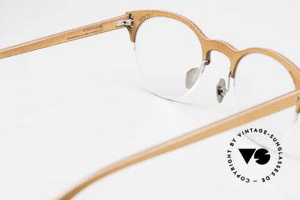 Lucas de Stael Minotaure Thin 11 Lederüberzogene Unisexbrille, diese Fassung ist beliebig verglasbar (gleitsichtfähig), Passend für Herren und Damen