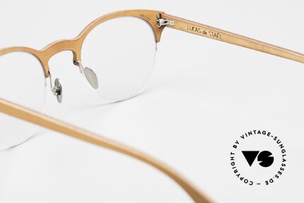 Lucas de Stael Minotaure Thin 11 Lederüberzogene Unisexbrille, Größe: small, Passend für Herren und Damen