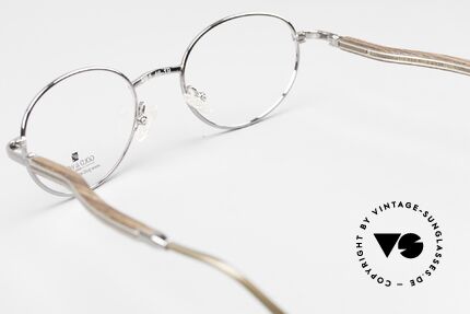 Gold & Wood 409 Luxus Holzbrille Platinum, die Fassung ist beliebig verglasbar (gleitsichtfähig), Passend für Herren und Damen