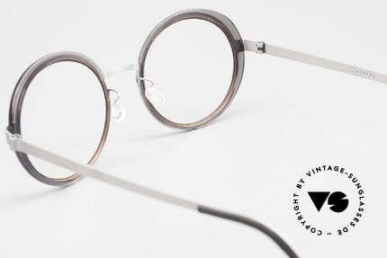 Lindberg 9732 Strip Titanium Damenbrille Designer Rund, die orig. DEMOgläser können beliebig getauscht werden, Passend für Damen