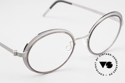 Lindberg 9732 Strip Titanium Damenbrille Designer Rund, ungetragenes Designerstück mit original Lindberg Etui, Passend für Damen