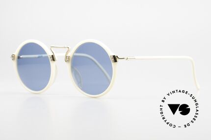Jean Paul Gaultier 56-9271 Designer Sonnenbrille Rund, Materialkombinationen in fühlbarer TOP-Qualität, Passend für Herren und Damen