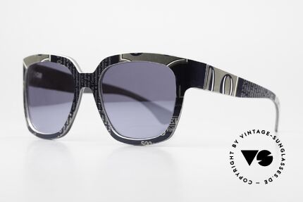 W-Eye YS102 Holzbrille aus Italien, dann mit Alufolien kombiniert; siehe www.w-eye.it, Passend für Herren und Damen