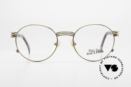 Jean Paul Gaultier 55-3174 Designer Vintage Brille 90er, Bügel in Form einer Gabel (typisch einzigartig Gaultier), Passend für Herren und Damen