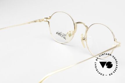 Jean Paul Gaultier 55-3171 Runde 90er Brille Vergoldet, KEINE Retrobrille, sondern ein echtes 90er J. Original, Passend für Herren und Damen