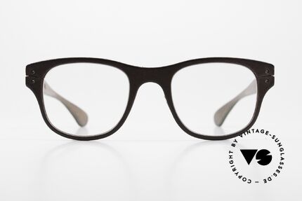 Lucas de Stael Minotaure SM 02 Luxusbrille Echt Kalbsleder, eine klassische Designerbrille; handmade in France, Passend für Herren