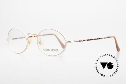 Giorgio Armani 116 90er Designer Brille Fassung, mattgold und "schildpatt" in Größe 50-21, 140, Passend für Herren und Damen