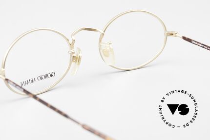 Giorgio Armani 116 90er Designer Brille Fassung, Fassung kann natürlich optisch verglast werden, Passend für Herren und Damen