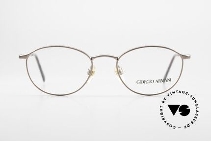 Giorgio Armani 188 Ovale Designerbrille 1990er, fühlbare Spitzen-Qualität in Größe 49/18; Damenbrille, Passend für Damen