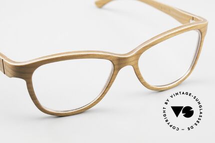 W-Eye Vanessa Damen Holzbrille aus Italien, feminine Rahmen-Form; eher eine Brille für Damen, Passend für Damen