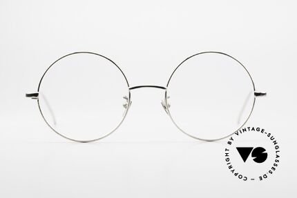 Gernot Lindner GL-304 Runde 925er Silber Brille, seit 2005 kreiert der Lunor-Gründer Silberbrillen, Passend für Herren und Damen