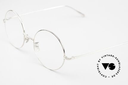 Gernot Lindner GL-304 Runde 925er Silber Brille, zeitlos, elegant, kostbar für Qualitätsliebhaber!, Passend für Herren und Damen