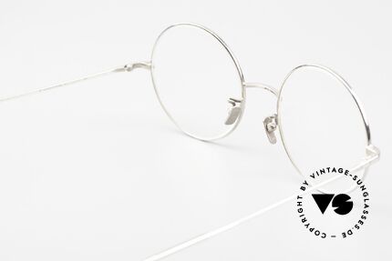 Gernot Lindner GL-304 Runde 925er Silber Brille, ungetragenes Exemplar aus der 2019er Kollektion, Passend für Herren und Damen