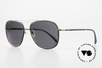 Chanel 4230 Luxus Sonnenbrille Leder, entspiegelte Sonnengläser (mit 100% UV Protection), Passend für Herren und Damen