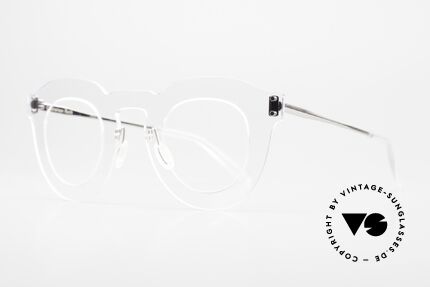 Christian Roth Matos Durchsichtige Brille Unisex, durchsichtige Rahmen-Front mit silbernen Bügeln, Passend für Herren und Damen