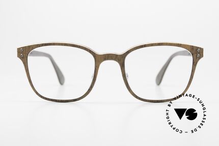 Lucas de Stael Nemus Thin 09 Luxus Brille Holz & Leder, eine klassische UNISEX-Brille; handmade in France, Passend für Herren und Damen