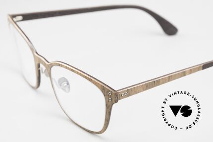 Lucas de Stael Nemus Thin 09 Luxus Brille Holz & Leder, Nemus Collection mit extra adjustierbaren Nasenpads, Passend für Herren und Damen