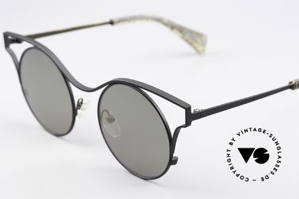 Yohji Yamamoto YY7014 Extravagante Sonnenbrille, ausdrucksstarke Designer-Sonnenbrille mit Charakter, Passend für Damen